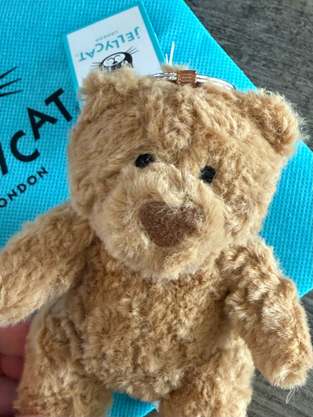 Jellycat Bartholomew Bear Bag Charm Authentic New With Tag - Picture 8 of 8